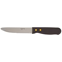 Winco Round End Steak Knife with Plastic Handle