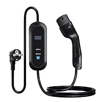 Universal Fast Portable EV Charger – Adjustable 8A/10A/13A/16A, 3.5KW, IP55, 3.5M Cable 3.5KW Schuko TYPE2