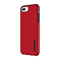 iPhone 8 Plus Case, iPhone 7 Plus Case, Incipio Premium DualPro Shockproof Hard Shell Hybrid Rugged Dual Layer Protective Outer Shell Shock and Impact Absorption Cover (5.5 Inch) - Iridescent Red