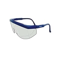 Y30 Gemstone Sapphire Protective Eyewear with Blue Frame and Clear Lens (Case of 12)