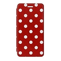 jjphonecase RW2951 Red Polka Dots Flip Case Cover for iPhone 7