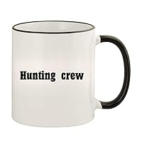 Hunting Crew - 11oz Colored Rim and Handle Coffee Mug, Black
