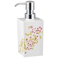 Sakura Square Small Hand Soap Dispenser Refill Bottle, 12.2 fl oz (360 ml), White