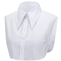 Fake Collar Detachable Half Shirt Blouse False Collar Elegant for Women Girls