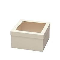 Ivory Square Box with Window ML Set ML667-49
