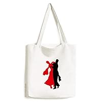 Social Dancing Dancer Duet Dance Tote Canvas Bag Shopping Satchel Casual Handbag