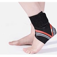Plantar Fasciitis Brace, 1 Pair Sports Ankle Brace for Sprained Foot Support Brace for Men Comfortable Ankle Brace for Women Sprained Ankle (Orange)