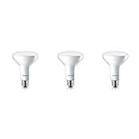 Dimmable BR30 Light Bulb: 650-Lumen, 5000-Kelvin, 11-Watt (65-Watt Equivalent), E26 Base, Frosted, Daylight, 3-Pack