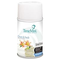 TimeMist Metered Air Freshener Refills, Clean N Fresh, 6.6 oz - twelve 6.6 oz aerosol cans per case.