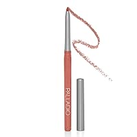 Retractable Waterproof Lip Liner High Pigmented and Creamy Color Slim Twist Up Smudge Proof Formula with Long Lasting All Day Wear No Sharpener Required, Raspberry, 1 Count