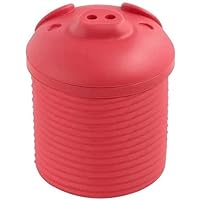 Grease Strainer & Collector - 3 Piece Container - Ergonomic Food Grade Silicone Grease Container - Holds up to 1 Cup - Heat Resistant up to 400°F - Red