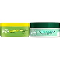 Fructis Style Surfer Hair Power Putty, 3.4 Oz, 1 Count (Packaging May Vary) & Fructis Style Pure Clean Finishing Paste, 2 Oz, 1 Count (Packaging May Vary)