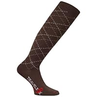 Travelsox Ladies Compression Socks 10-18mmHg - Best For All Sports,Travel Flight, Nurses, Vein Support, Pregnancy, Knee High
