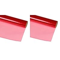 Hygloss Products Cellophane Roll – Cellophane Wrap for Crafts, Gifts, and Baskets 20 Inch x 12.5 Feet, Pink (Pack of 2)