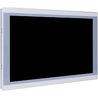 PARTAKER 17 Inch TFT LED Industrial Panel PC, All in One Desktop Computer, High Temperature 5-Wire Resistive Touch Screen,Intel J6412, Fanless HD Dual LAN RS232 COM, 8GB Ram 128GB SSD