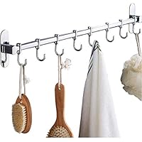 Kitchen Tool Hook, Chin Tool Hook, Strong Fixation, Wall Mounted Hook, Stainless Steel, Kitchen Storage Rack, Bath, Shower Rack, Towel Hanger, Waterproof, Multi-functional, Kitchen Tool, Cookware, Storage Shelf, Kitchen Rack, Space Saving (23.6 inches (60 cm)