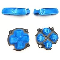 Replacement L R Buttons ABXY Key D-Pad Direction Button Left Right Trigger Button for PS Vita 2000 PSV 2000 Console Blue