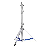 Flashpoint 5.7' Lowboy Steel Stand Pro with Leveling Leg and Combo Head, Silver