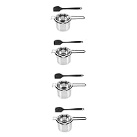 BESTOYARD 4 Sets Melting Pot Chocolate Boilers Candle Heating Pot Candle Pouring Pan Candy Double Boiler Double Boiler Pan Double Boiler Pot Candy Boiler Double Spout Stainless Steel Hot Pot