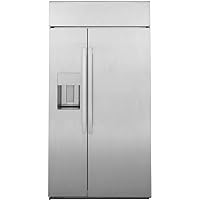 GE Profile PSB48YSNSS 48 Inch Smart Built In Counter Depth Side by Side fridge with 28.69 cu.ft.Capacity,Wi-Fi Enabled,4 Glass Shelves,External Water Dispenser,Ice Maker in Stainless Steel