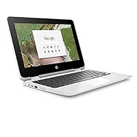 HP X360 Chromebook 11.6-inch 2-in-1 Touchscreen HD Laptop PC, Intel Celeron N3350 up to 2.4GHz Processor, 4GB DDR4, 64GB eMMC, WiFi, Webcam, Stereo Speakers, Bluetooth 4.2, Chrome OS, Snow White