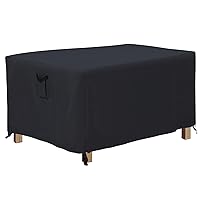 ABCCANOPY Coffee Table Cover Universal Outdoor Table Cover Small Table Cover Waterproof and Dustproof Furniture Cover 36x22x18 Black