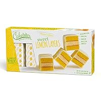 The Original Cakebites by Cookies United, Grab-and-Go Bite-Sized Snack, Sweet Lemon Layers, 4 Pack of 3 Cookies