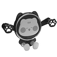 Car Phone Holder 360° Adjustable Cartoon Cat Phone Mount for 4-7 Inch Cellphones Cute Car Accessories for Women Black Cradles