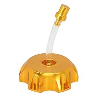 JFG RACING Dirt Bike Gas Fuel Tank Cap Cover with Breather Valve CNC Universal for RM DRZ 50cc-250cc Pit Bike Gold