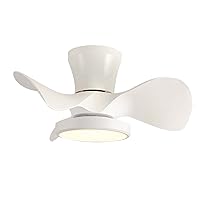 Ceiling Fans with Lamps,Bedroom Small Ceiling Fans with Lights and Remote Control Modern Quiet Fan Light Reversible Winter and Summer Mode Living Room Ceiling Fan with Lamp/White/a