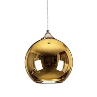 Simple Ball Electroplating Chandelier Glass Shade Industrial Personality Interior Decoration Ceiling Pendant Lamp for Bedroom Cafe Bar Club Lighting E27 Lighting Device