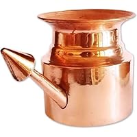 Neti Lota Ramjhara Prayer Kalash Pure Copper Traditional Hindu Pooja Item Pot with Copper (Copper Neti Lota 4 inch)
