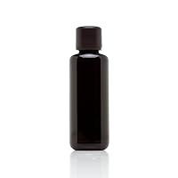 Infinity Jars 50 ml (1.69 fl oz) Black Ultraviolet Glass Easy Pour Screw Top Bottle