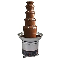 Chocolate Waterfall Machine Chocolate Fountains Commercial Fully Automatic Wedding Chocolate Stainless Steel Electric 6-Tier Machine with Hot Melting Pot Base