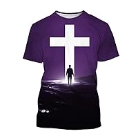 New Summer Fashion Christian Jesus 3D Printed Men/Women T-Shirt Christian Faith Short-Sleeved Shirt S-4XL