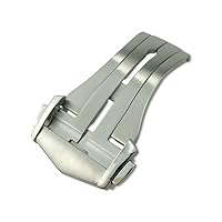 18mm Quality Pointed Stainless Steel Bracele Buckle For Omega Leather Rubber Watch Strap Deployment Folding Clasp Accessories