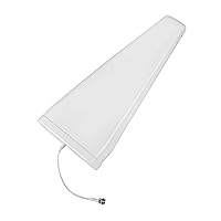 SureCall Outdoor Yagi Antenna Ultra-Wideband Exterior Directional High-Gain Pole Mount with N-Female Connector, 50 Ohm High Performance UWB 617-2700 MHz, Includes Mounting Kit, White (SC-530W)