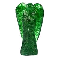 Geode Presents Natural Stone Aventurine Angel Crystal Stone, Standard, Green, 1 Piece #Aport-473