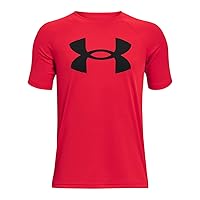 Under Armour Boys' Basketball T-Shirt, UA Tech Short Sleeve T-Shirt, Big Logo