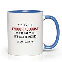 Endocrinologist Two Tone Blue Edition - Just Hormones - Funny Endocrinologist Appreciation Endocryne System Job Student Graduation Specializes in Harmones