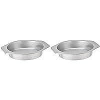 USA Pan American Bakeware Classics 9-Inch Round Cake Pan, Aluminzed Steel, 1 Count (Pack of 2), Silver