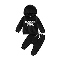 Winter Letter Printed Baby Boy 2Pcs Clothing Set Hoodie+Sweat Pants Fall Outfit Long Sleeve