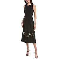 Anne Klein Women's Fit and Flare with Lace Detail