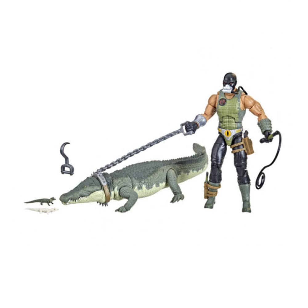 G.I. Joe Classified Series Croc Master & Fiona Action Figures 38 Collectible Premium Toys With Accessories 6-Inch-Scale Custom Package Art