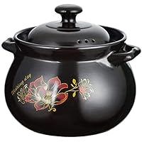 Ceramic Casserole Earthen Pot Casserole Dishes with Lids Casserole Dish - High Temperature Firing, Heat Storage, Easy to Clean-Capacity 2.8L/4L