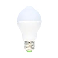 7W E27 Motion Sensor Light Bulb Smart PIR LED Bulbs Auto On/Off Night Lights Energy Saving Lamp for Stairs Garage Corridor Walkway Yard Hallway Patio Carport Cold White (Color : Natural)