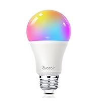 AvatarControls Wifi Smart LED Bulb,E26 6.5W Dimmable RGB Multi-color Changing Home Light,Compatible with Alexa/Google Assistant,Supports Remote Control ON/OFF/Color Switch via Android/iOS App