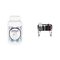 Centrum Minis Silver Multivitamin for Men 50 Plus 280 Ct and Essential Medical Supply Universal Bed Rail Accessory Pouch