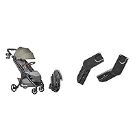 Ergobaby Metro+ Deluxe Compact Baby Stroller, Lightweight Umbrella Stroller Folds Down & Metro+ Compact City Stroller Accessories: Car Seat Adapter for Cybex/Nuna/BeSafe/Maxi COSI