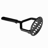 Tezzorio 9 1/2 inch Masher, 410ºF Heat Resistant Black Nylon Cooking Masher with Ergonomic Handle, Perfect for Mashed Potatoes, Kitchen Gadgets for Cooking and More